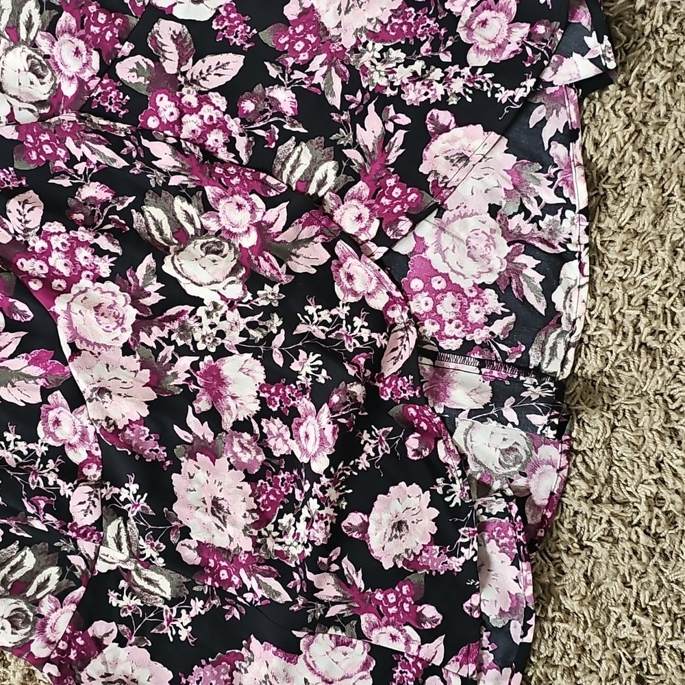 NWT Free Press Floral Dress Wrap Small Midi - Picture 5 of 8